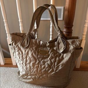 Marc by Marc Jacobs Tan Quilted Tote Bag